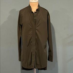 Aday Something Borrowed Shirt size Large Moss Green